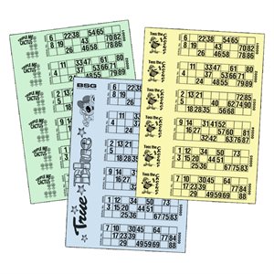SINGLE TICKETS XEROX - NOT PERFED (BLACK INK ON TINTED STK) ACES HIGH